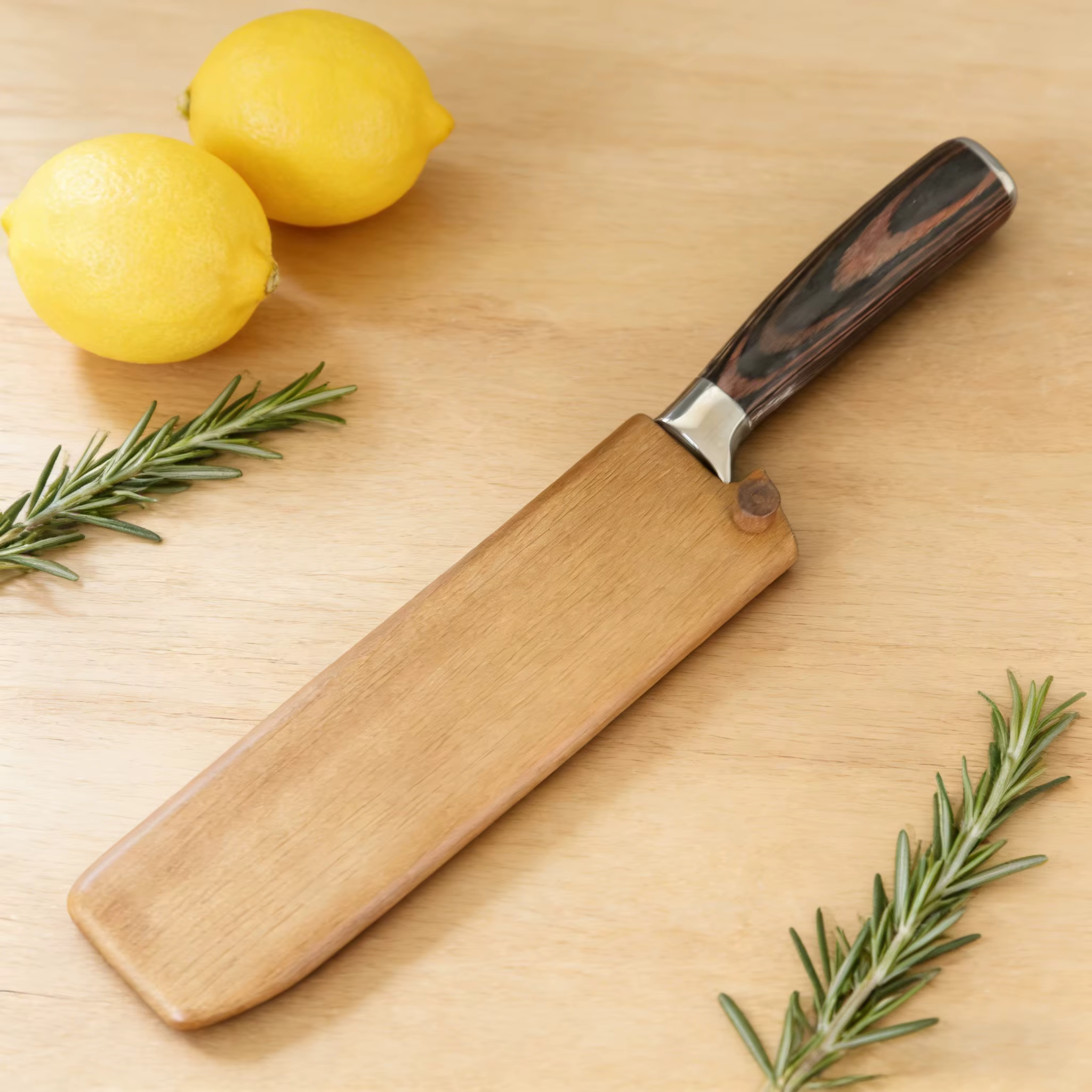 Gaine de couteau en bois de noyer de haute qualité
