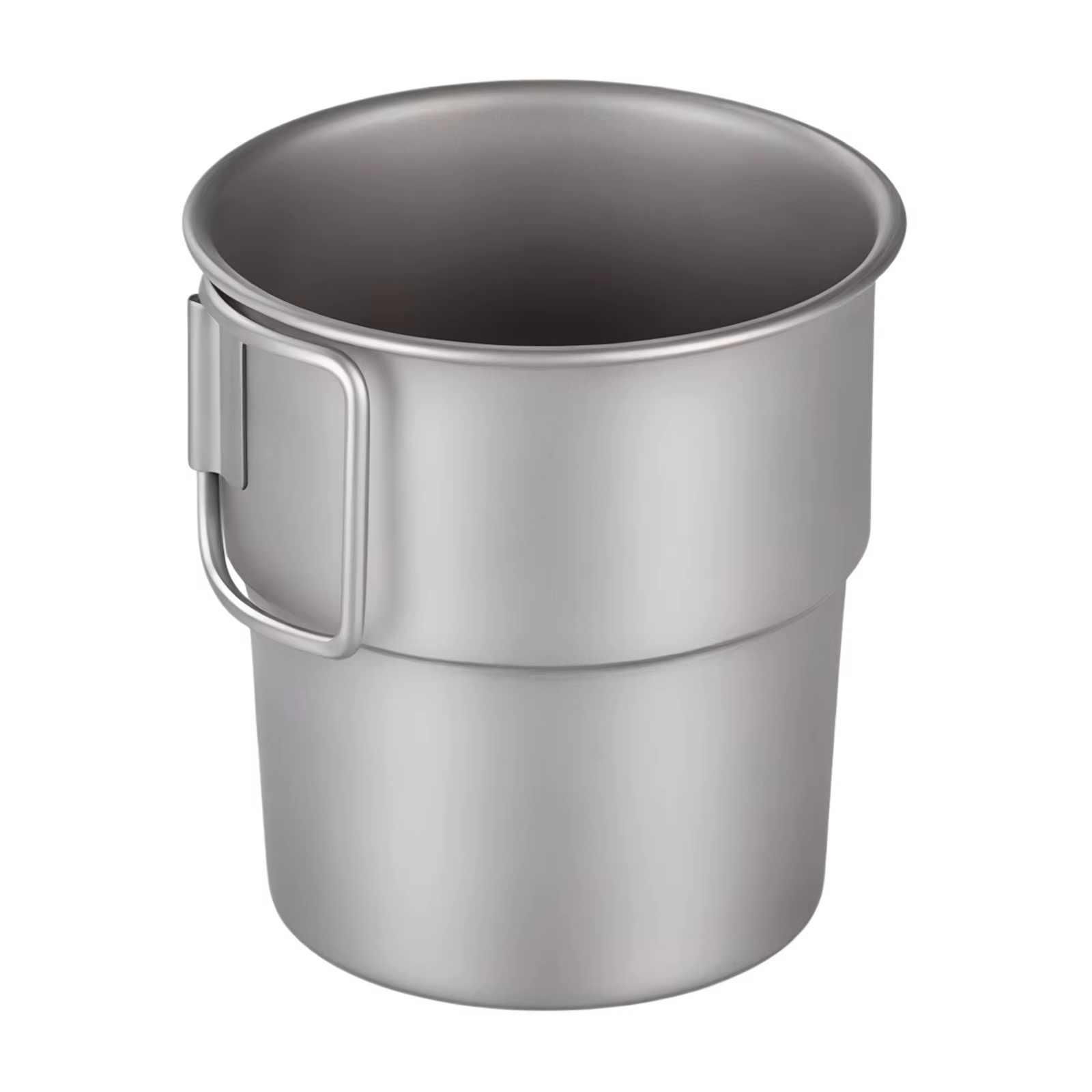 Mug à café en titane léger avec poignée pliable