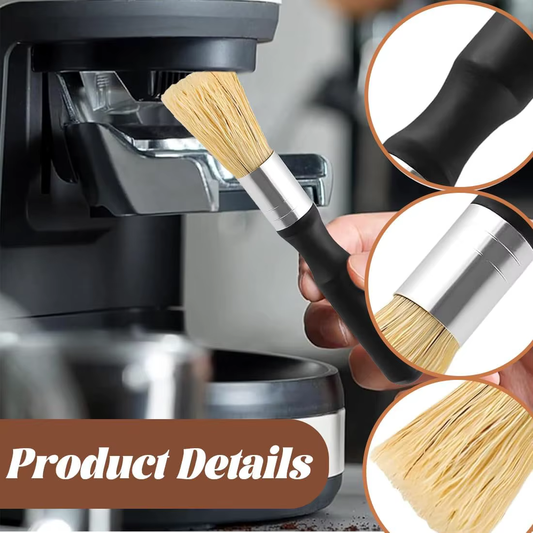 Brosse de nettoyage professionnelle pour barista