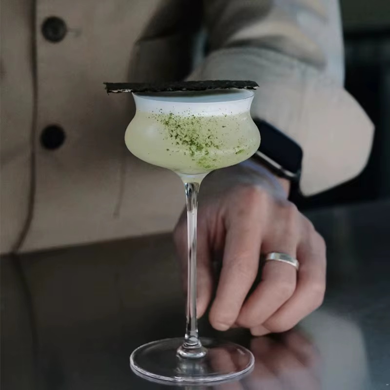 Grand Verre à Cocktail Spécial en Clip, Article Créatif pour la Maison, pour Martini, Bar, Vin