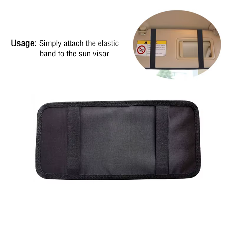 Support de plaque de permis de stationnement pour handicapés, 1 pièce, pour pare-soleil de voiture, avec fente pour papier et porte-stylo
