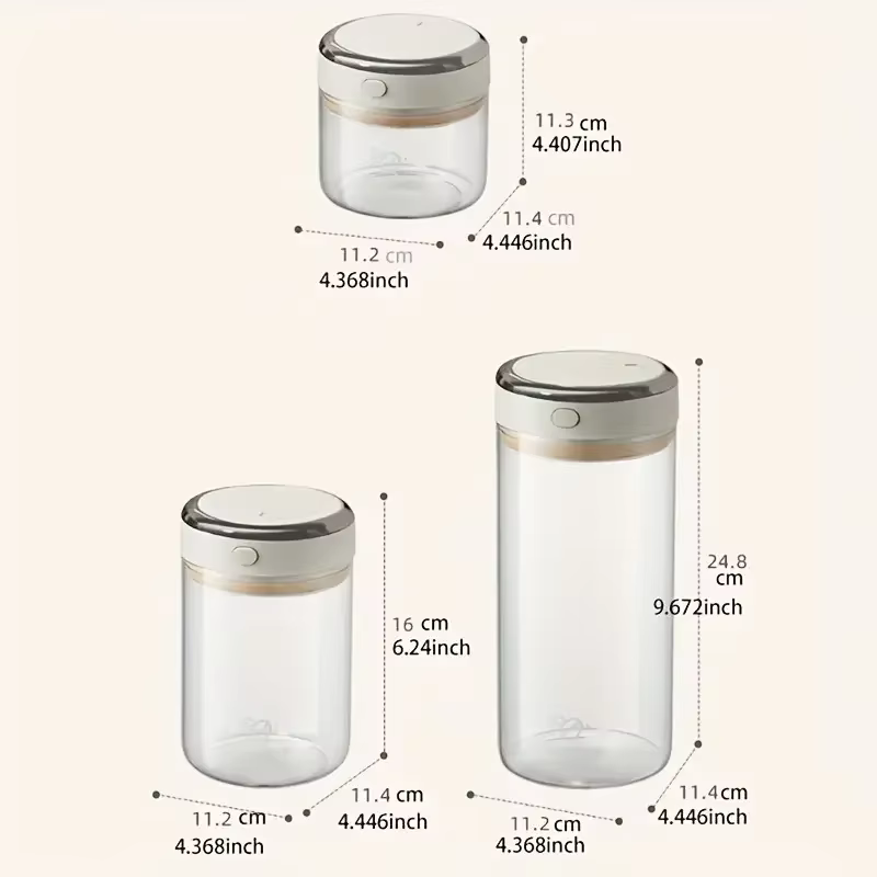 Bocaux de stockage hermétiques sous vide pour grains de café