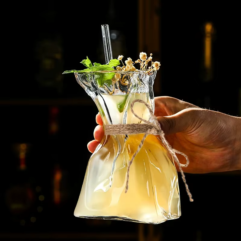 Verres à Cocktail plissés créatifs de 280ml
