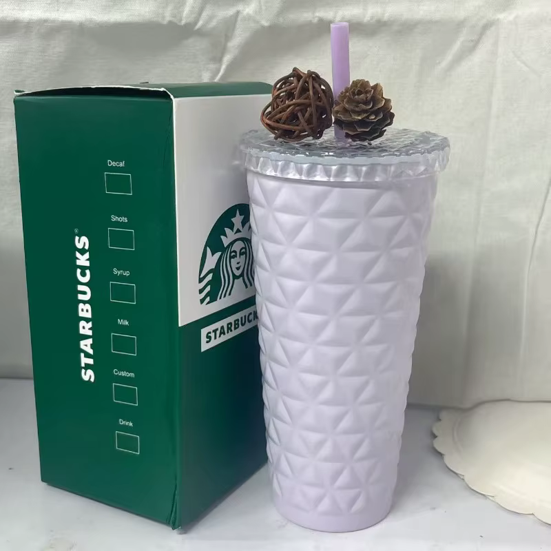 Gobelet Starbucks 500 ml Motif Diamant Lavande Rêveuse
