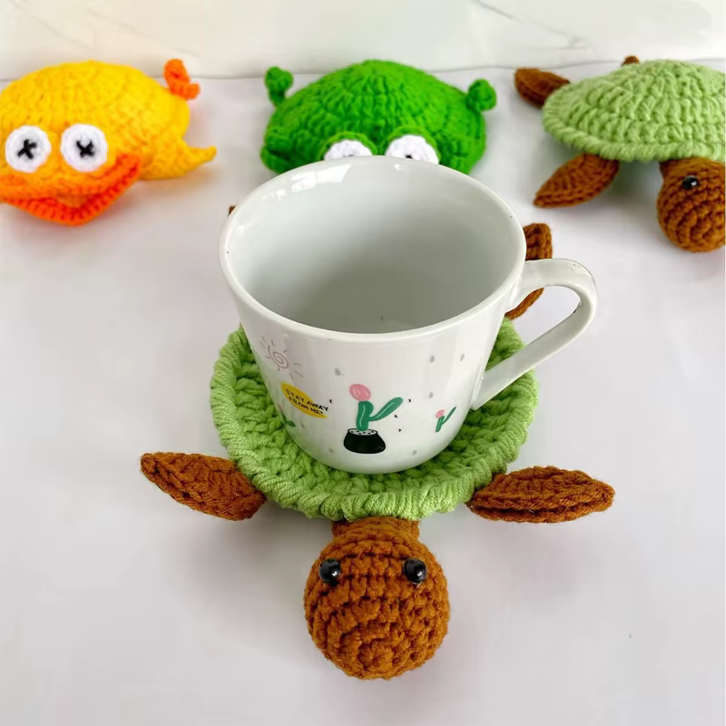 Sous-verre en crochet fait main