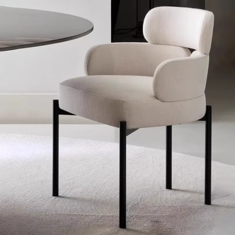Chaises de Salle à Manger Ergonomiques Confortables et Modernes, Fauteuil d'Accent Esthétique, Mobilier de Cuisine en Cuir