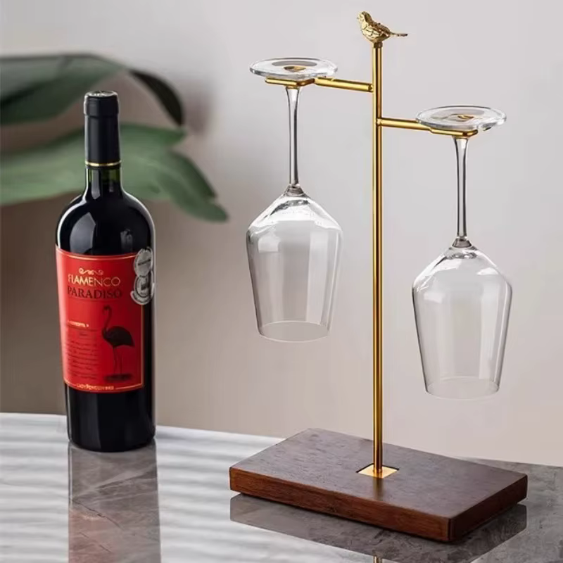 Présentoir de support de verre à vin de maison haut de gamme-support