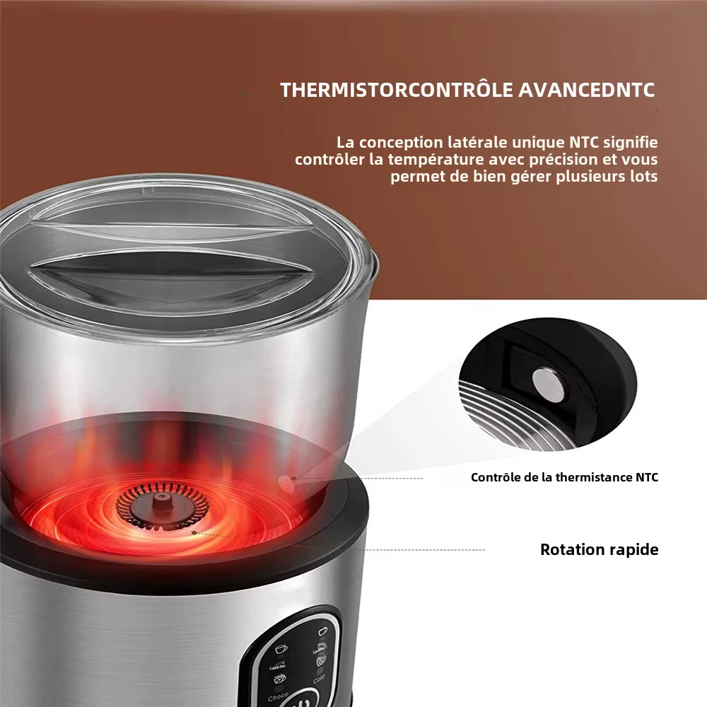 DEVISIB 4-en-1 Mousseur à Lait existent Électrique
