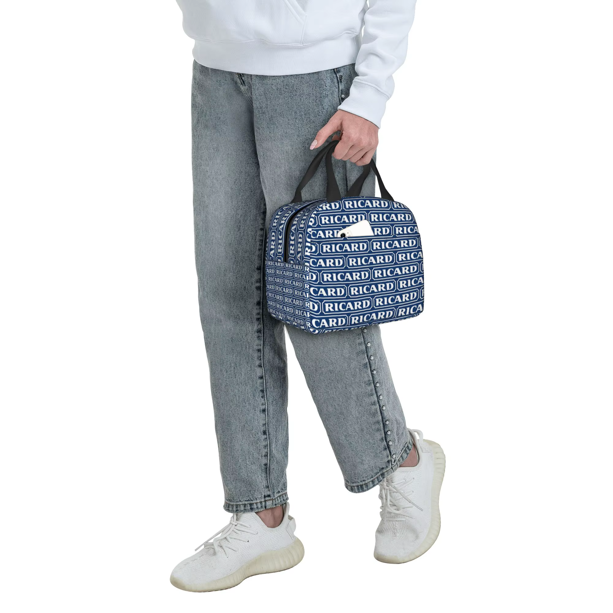 Sac à lunch avec logo Ricarded de Marseille France, boîtes à lunch isothermes pour hommes et femmes, pour le bureau des adultes
