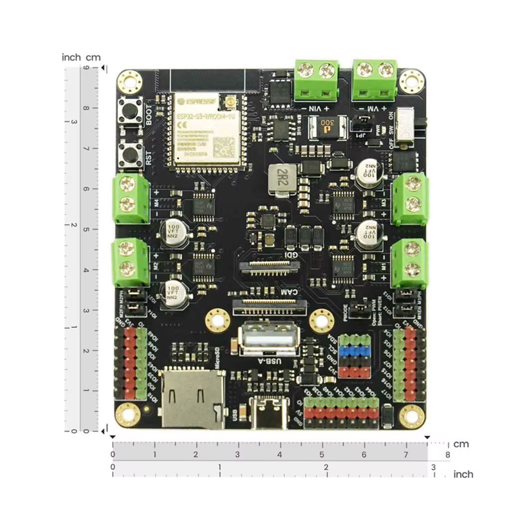 Carte de développement de robot Romeo ESP32-S3 avec WiFi, Bluetooth, caméra AI OV2640 pour voiture RC FPV, compatible Arduino ESP C++ MicroPython