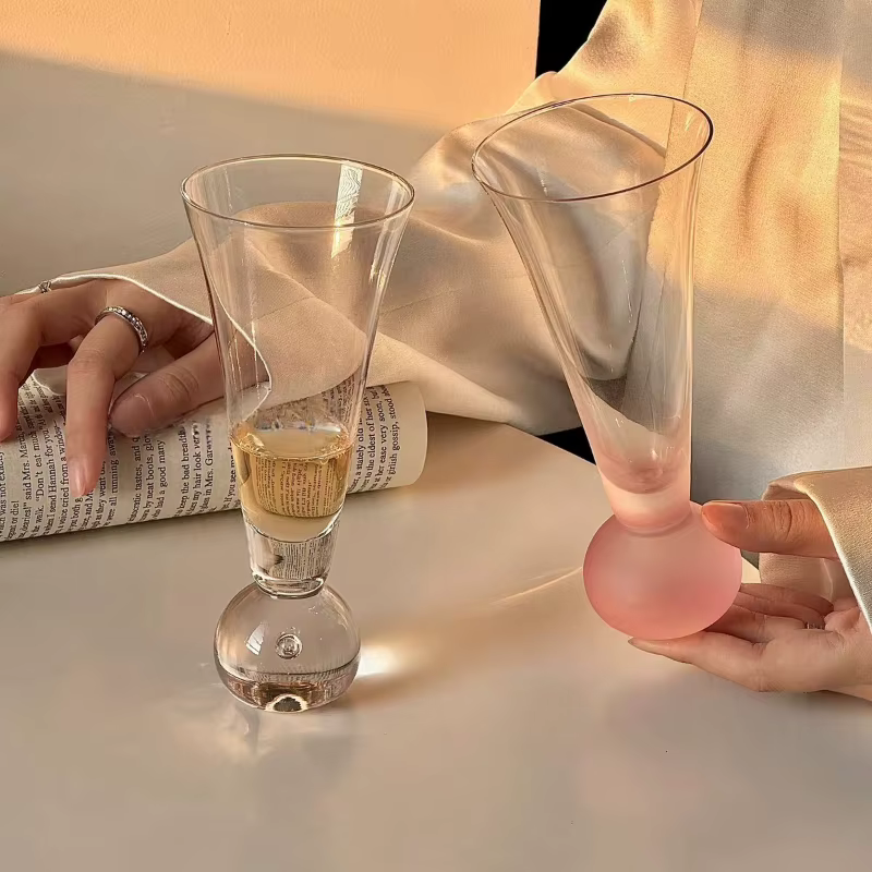 Verre à Champagne planète créative