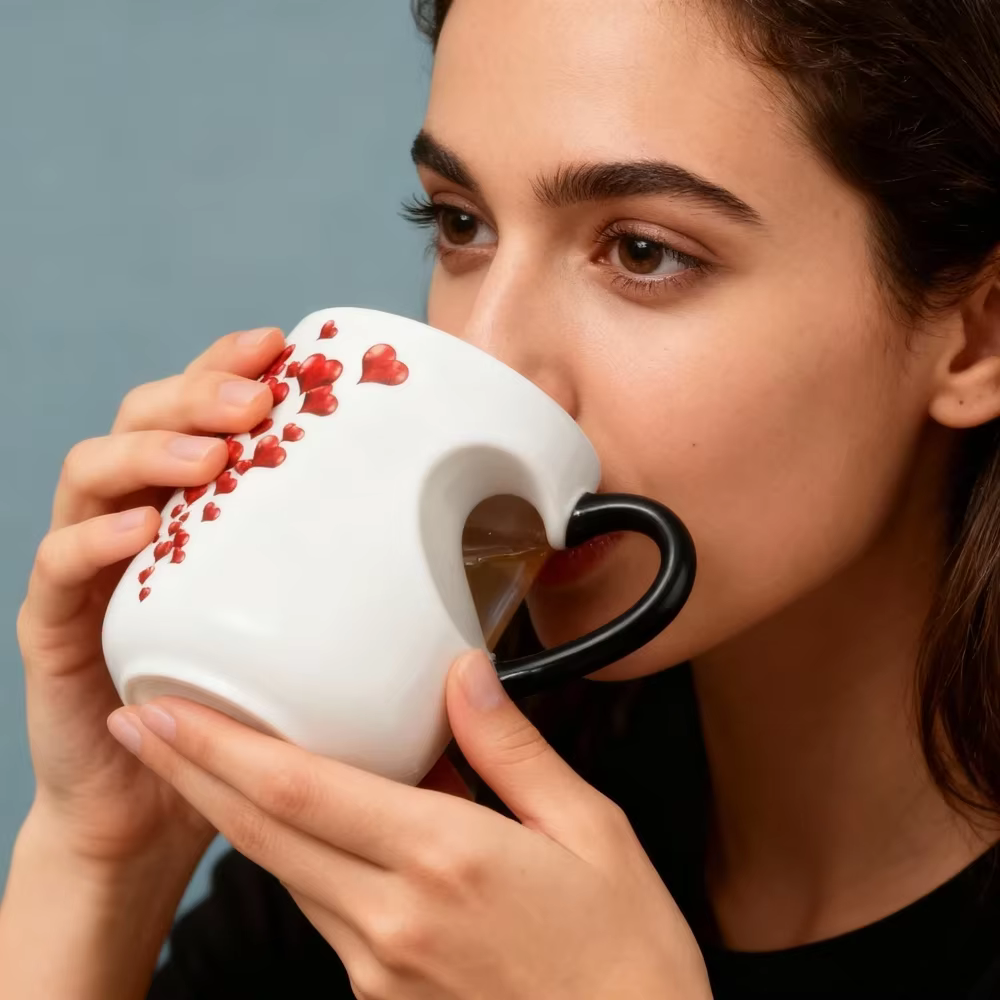 Tasse Magique Amusante à Changement de Couleur