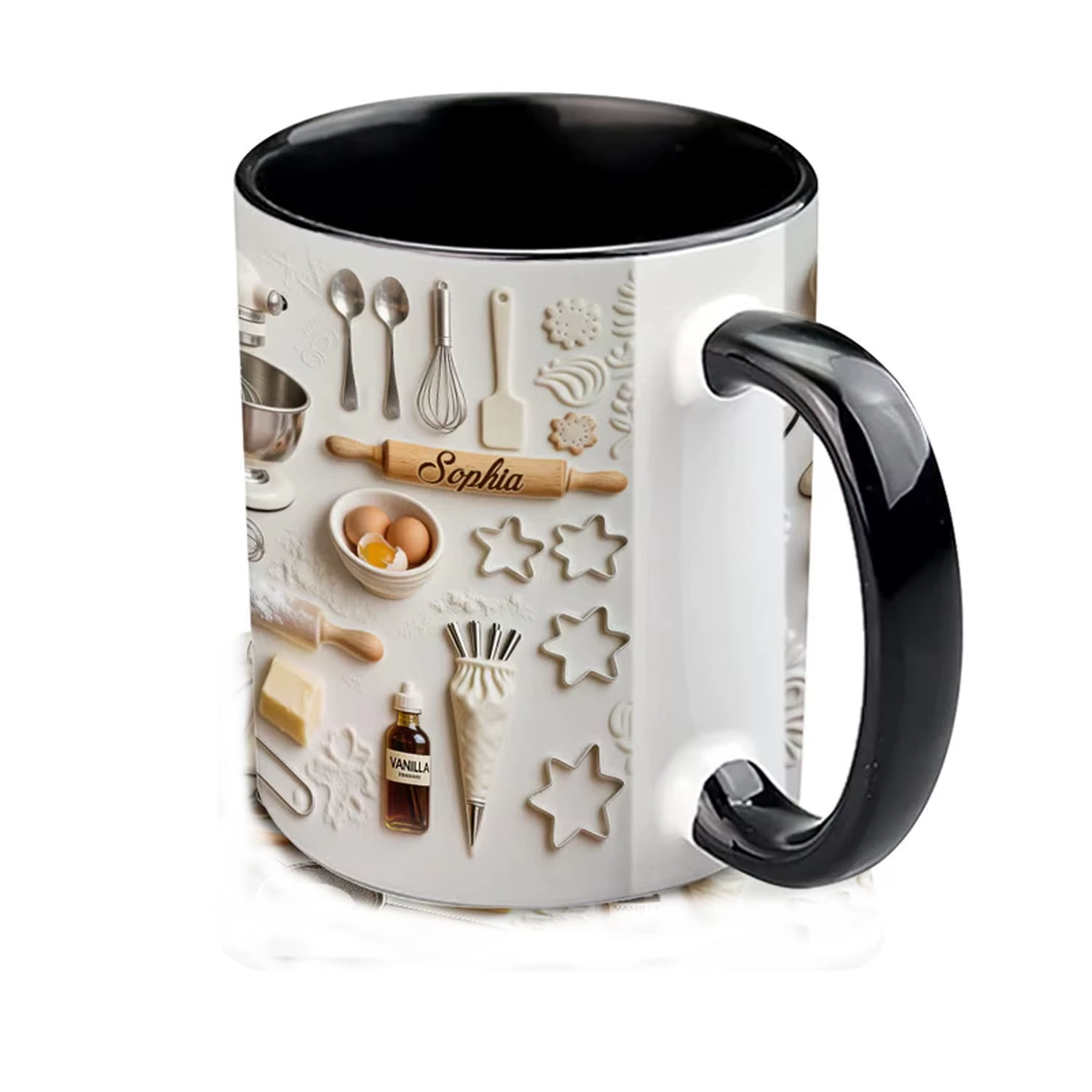 Mug à café personnalisé avec le nom du chef - Cadeau unique pour les professionnels de la pâtisserie et les artistes culinaires