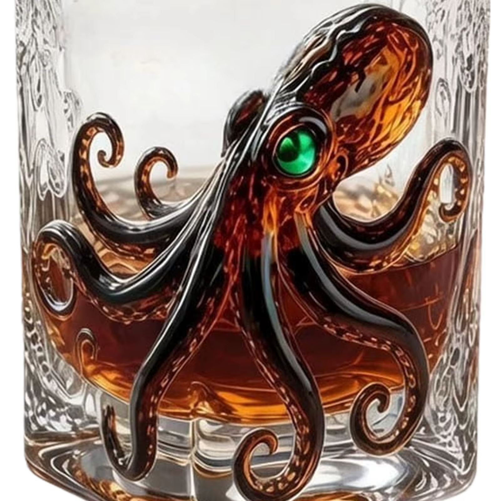 Verres décoratifs Deep Sea – Cadeau pour Homme, Papa, Frère – Tasses à Cocktail et Verres à Eau pour Scotch, Bourbon, Cocktails et Boissons