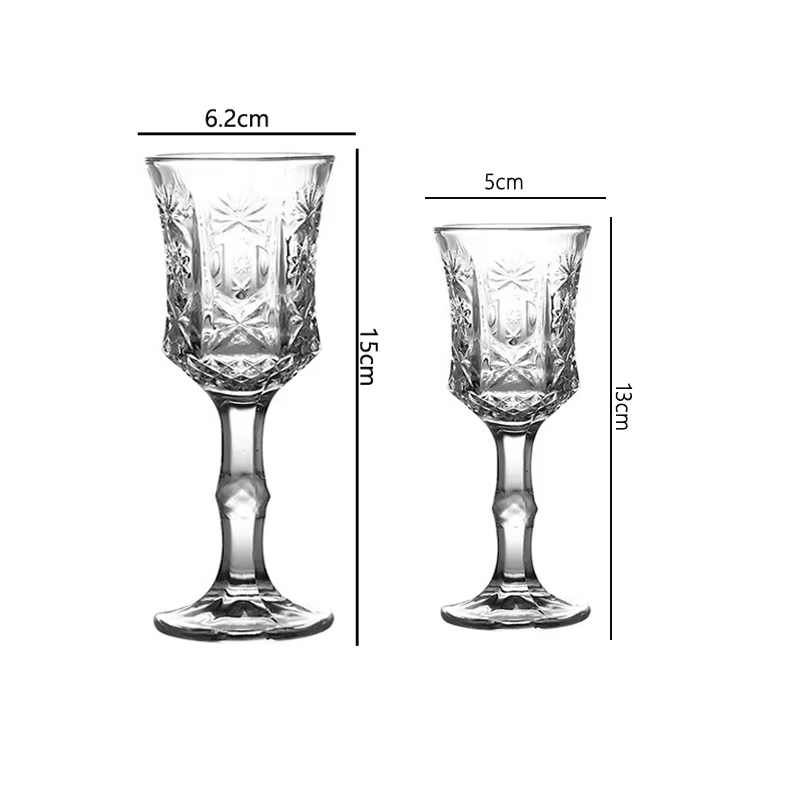 Verre à Champagne sculpté exquis 50ml/100ml