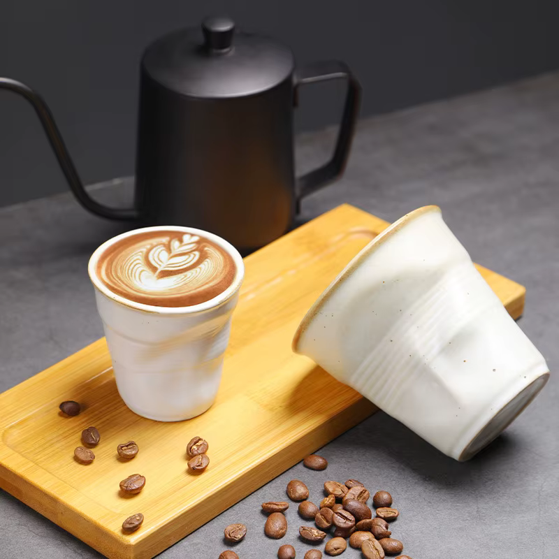 Mini tasse à café irrégulière créative de 3/6oz