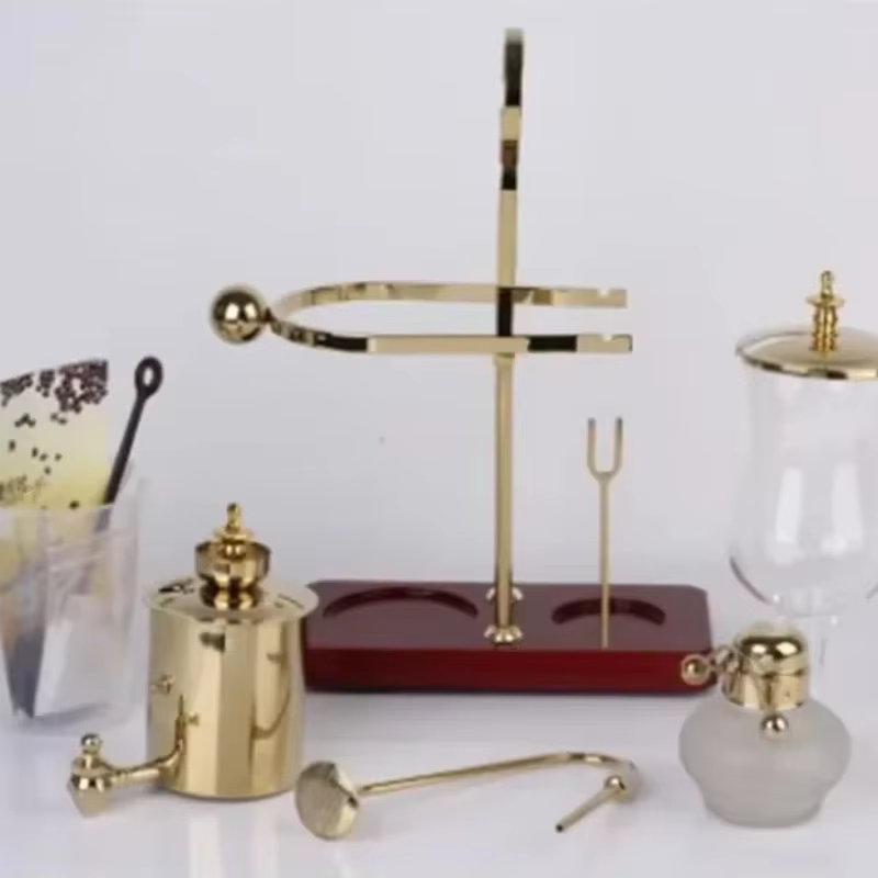 Cafetière de Siphon en verre or Rose de luxe pour 4 tasses