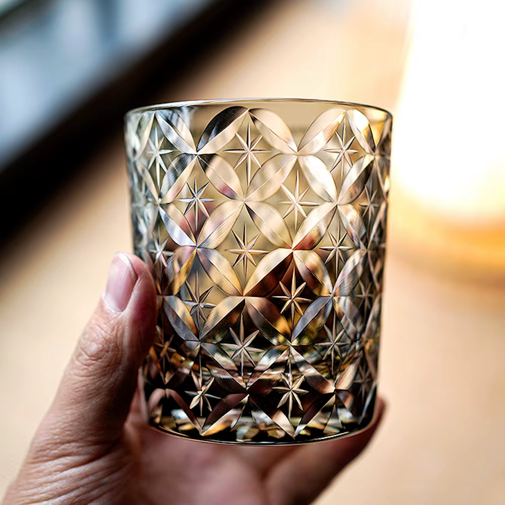 Star Pattern Whiskey Glass 250ml
