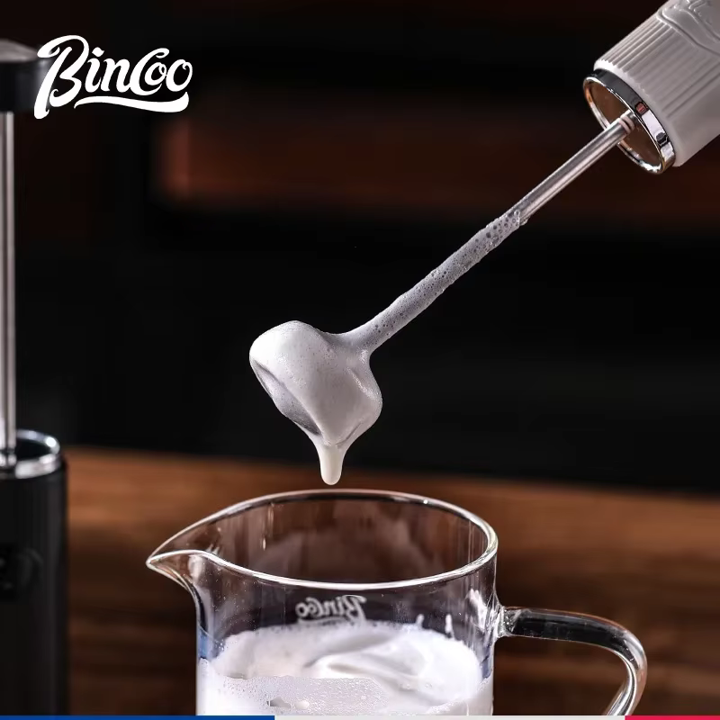 Nouveau mousseur à café Bincoo rechargeable