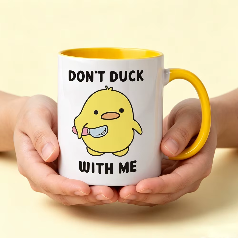 Mug « Ne te laisse pas emporté par moi » - Mug drôle de canard - Tasse à café - Mug