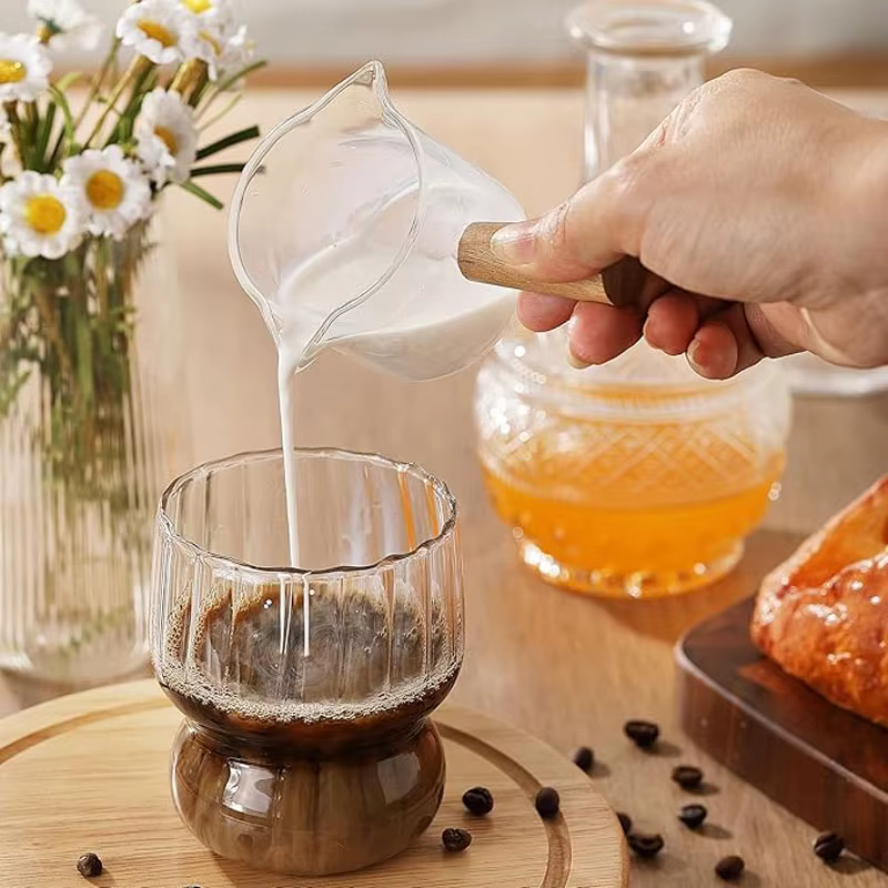 Tasse à lait en verre, petit gobelet à espresso en verre