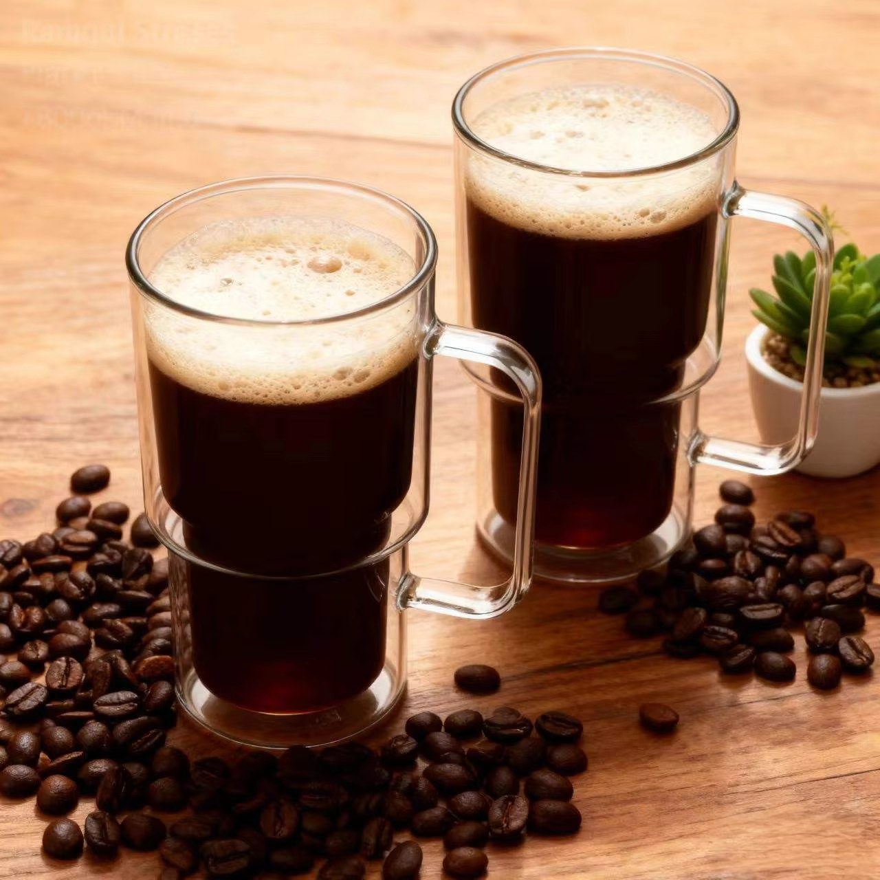 1/2/4 pièces-récipient de tasse en verre à haute teneur en borosilicate