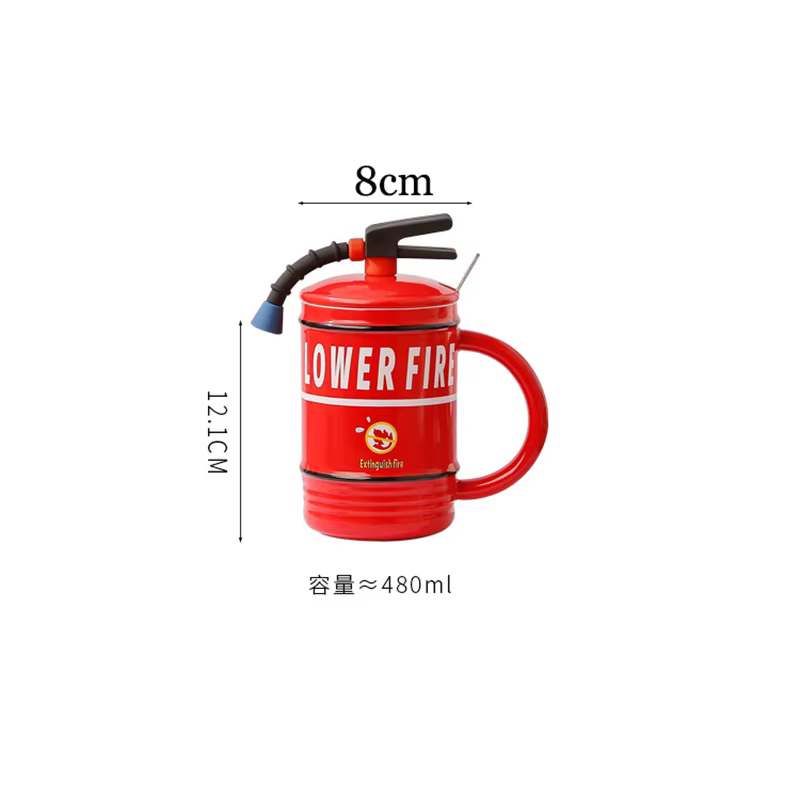 Mug à café créatif en céramique avec couvercle