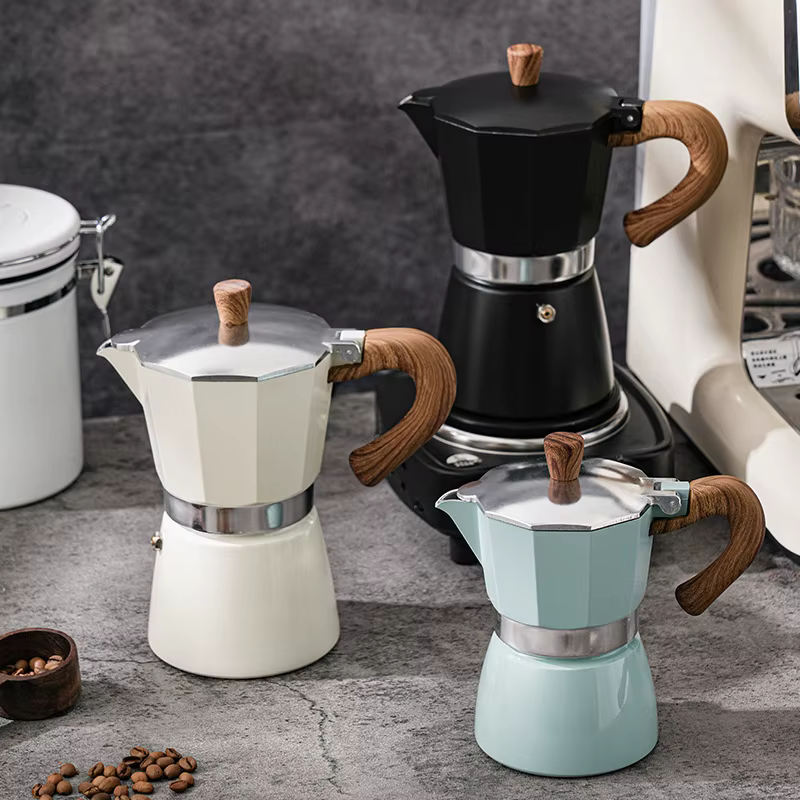 Cafetière moka italienne manuelle en alliage de Style dinde, 150ml