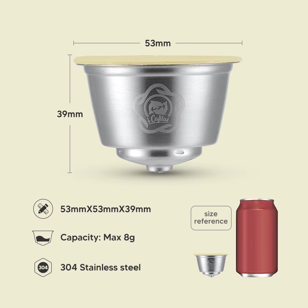 Capsule de lait réutilisable pour café