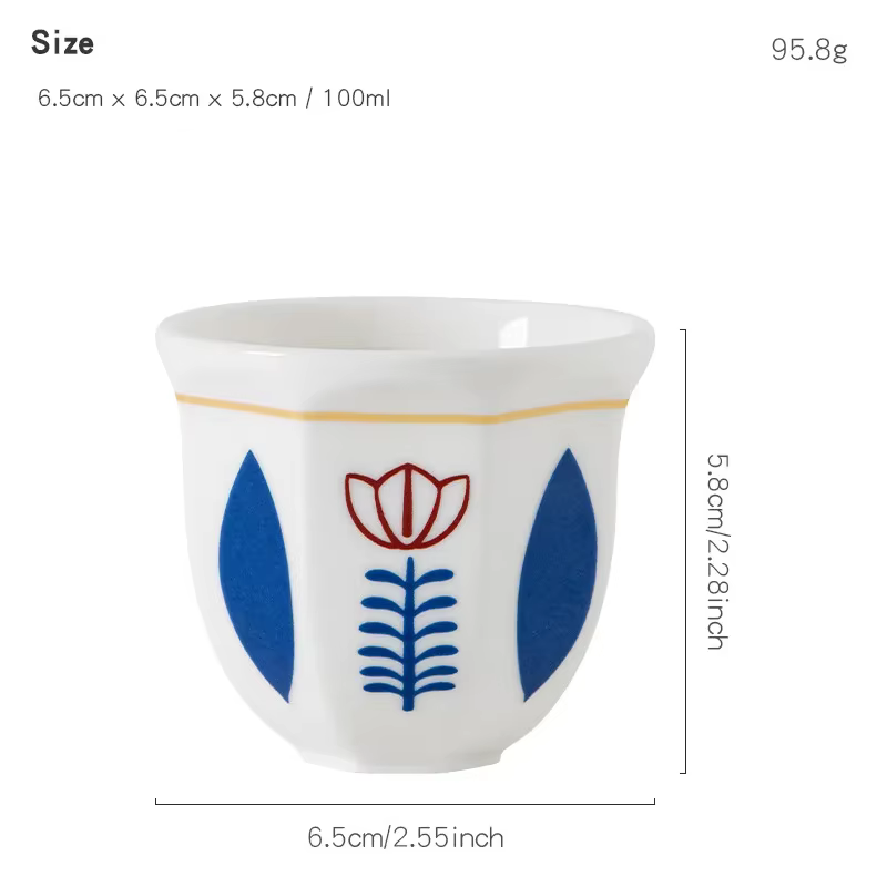 Guirlande de tasse à thé de 180ml