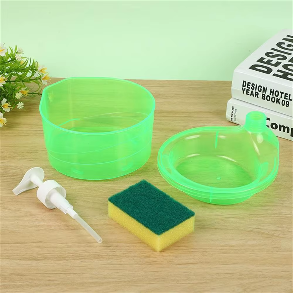 Distributeur de liquide de vaisselle de cuisine créatif autonettoyant