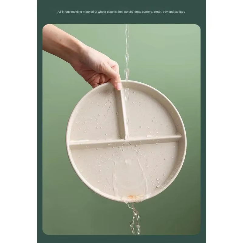 Assiettes rondes réutilisables pour adultes