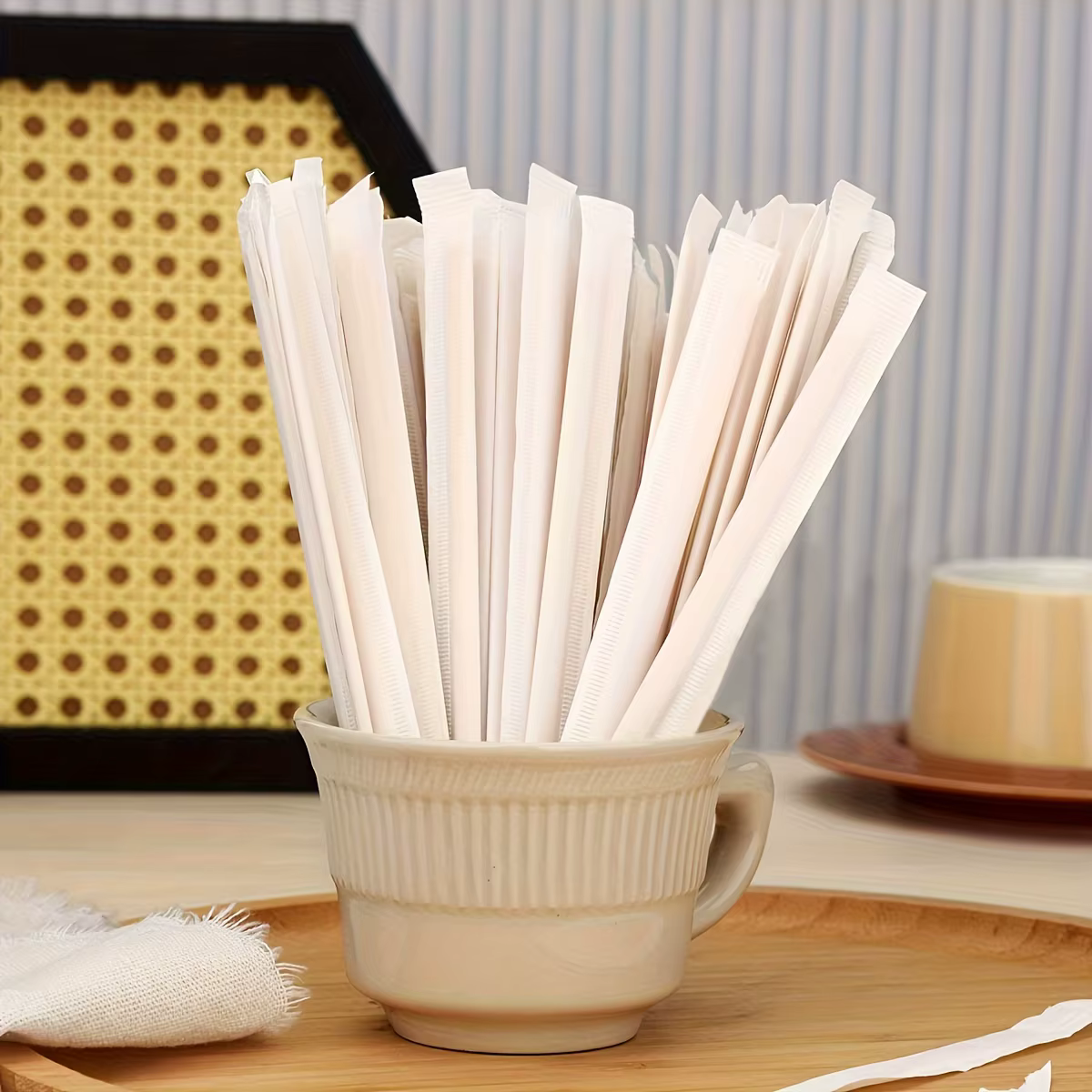 100 pièces bâtons de café remuer emballé unique agitateurs