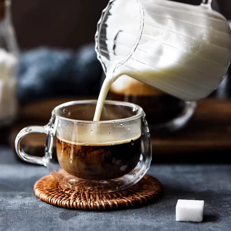 Ensemble de tasses à café en verre à Double paroi de 100/200ml