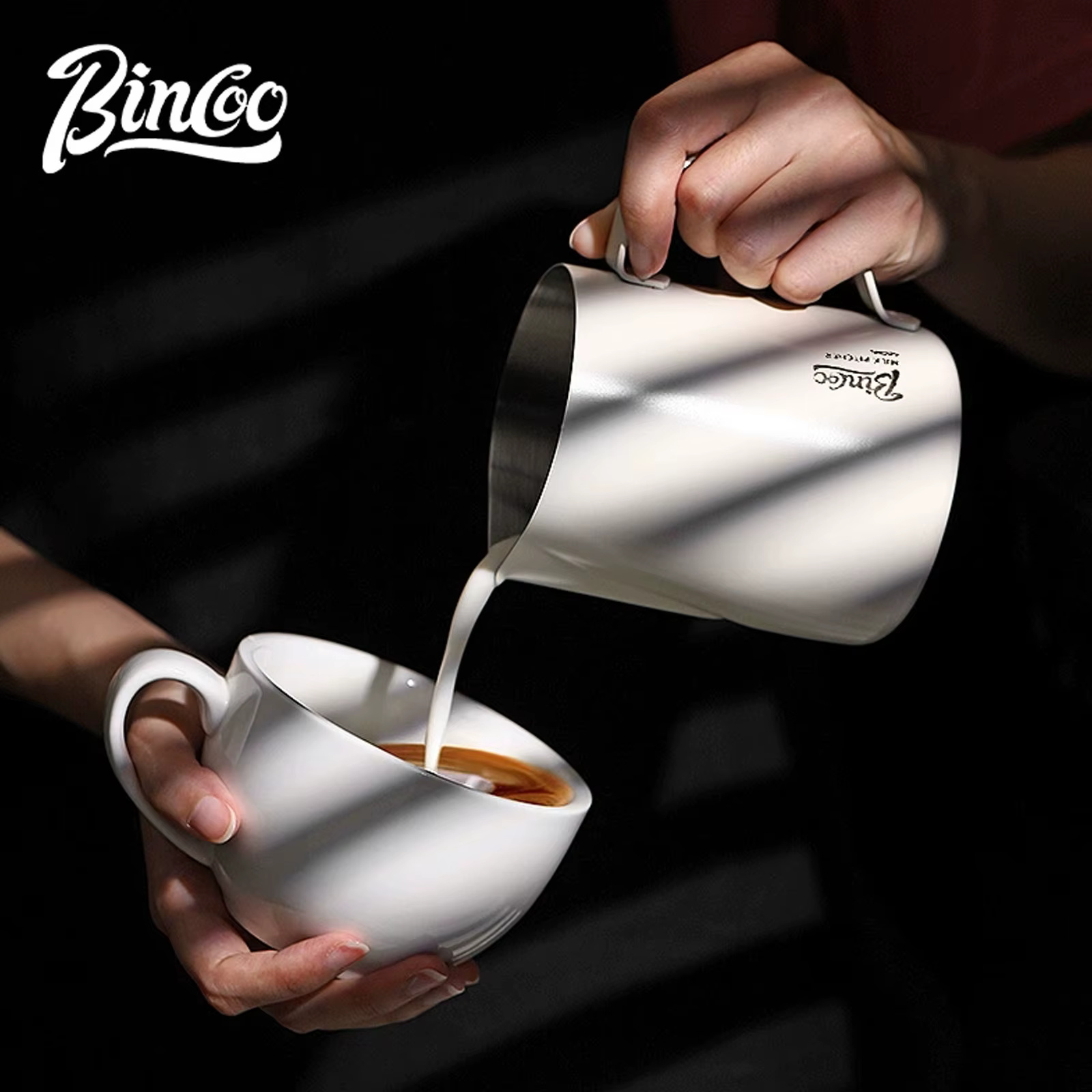 BINCOO 350/600ML pichet à mousser le café