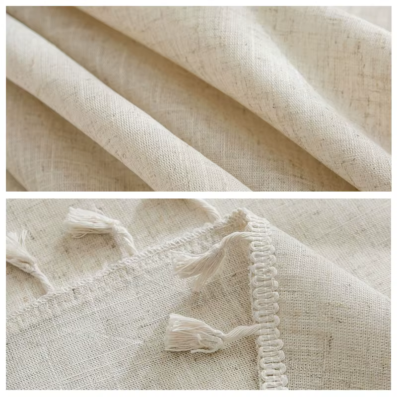 Nappe ronde de couleur unie 120/150cm