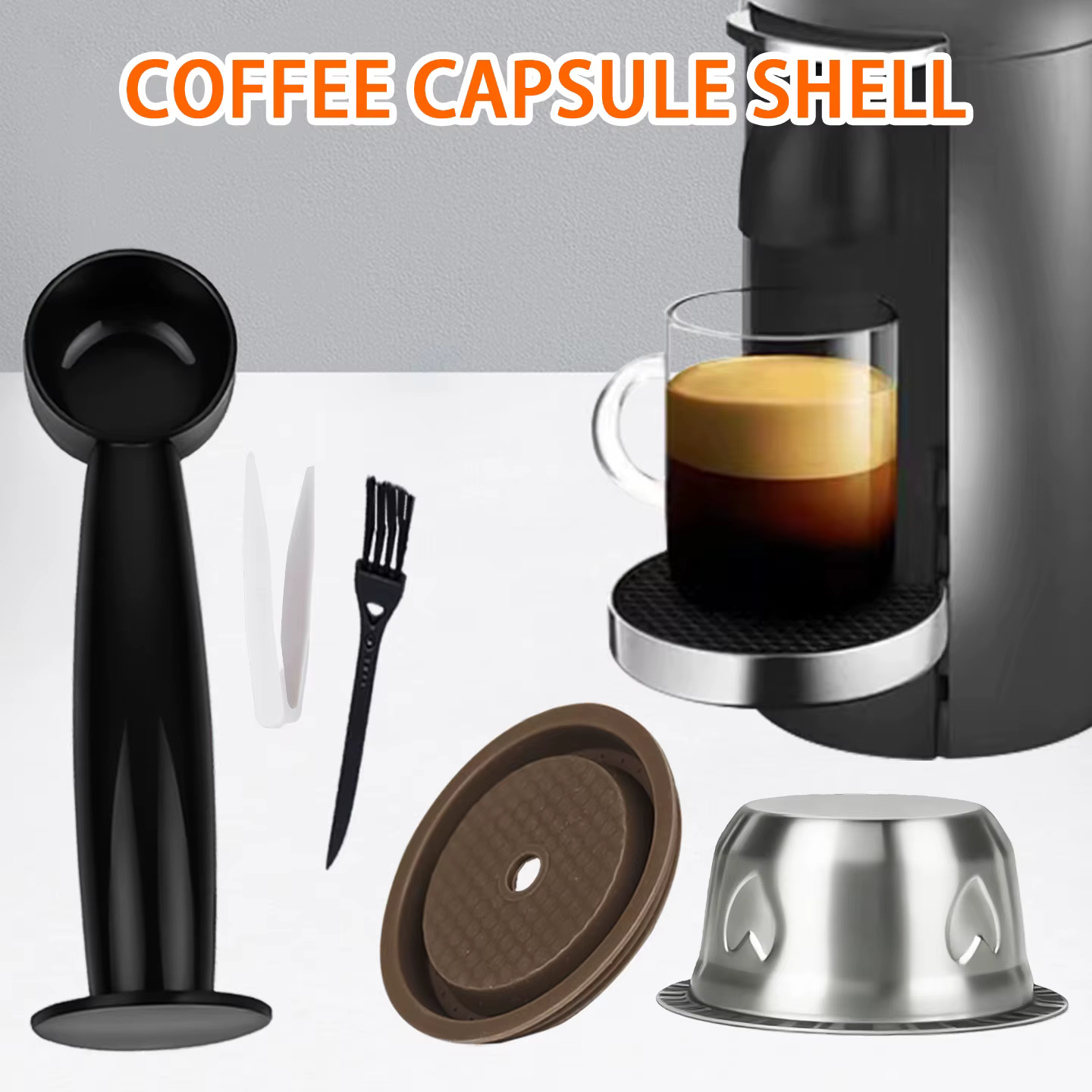 Capsules réutilisables en acier inoxydable pour Vertuo