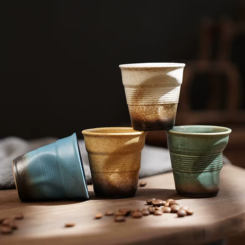 Mini tasse à café irrégulière créative de 3/6oz