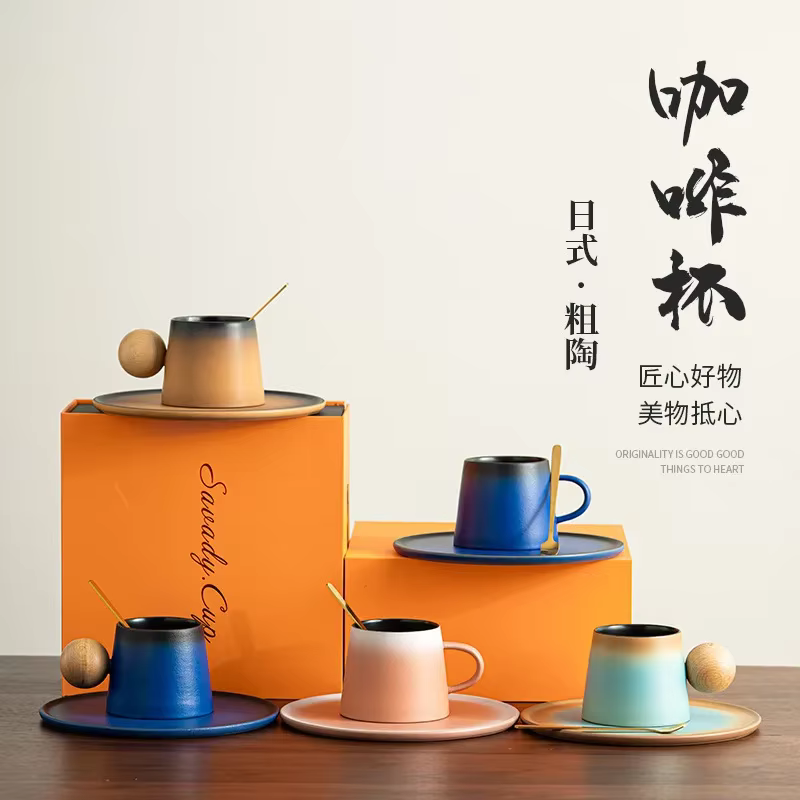 Tasse à Café Macarone en Céramique avec pio