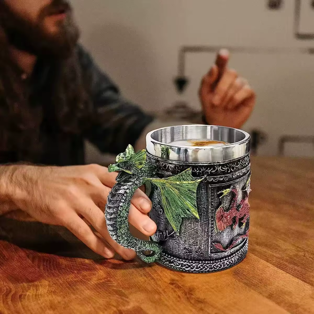 Tasse créative en acier inoxydable Feilong