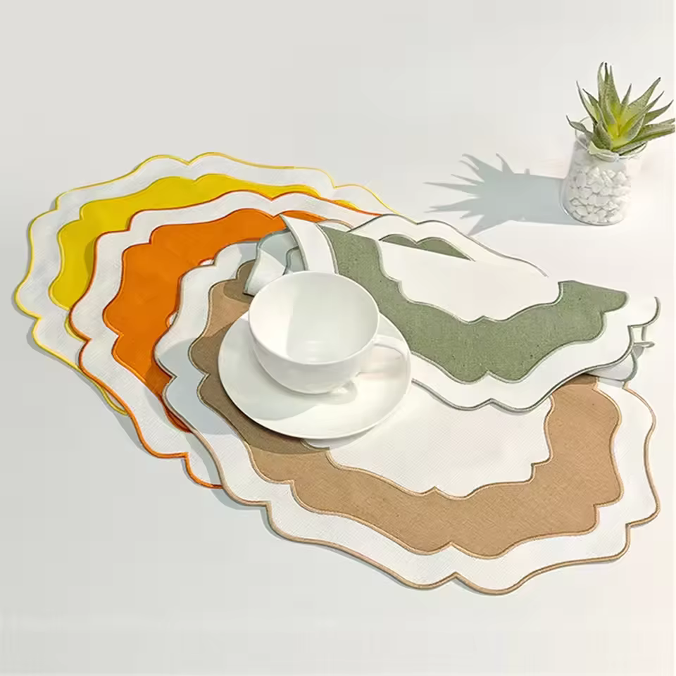 Napperon Moderne Simple Bicolore