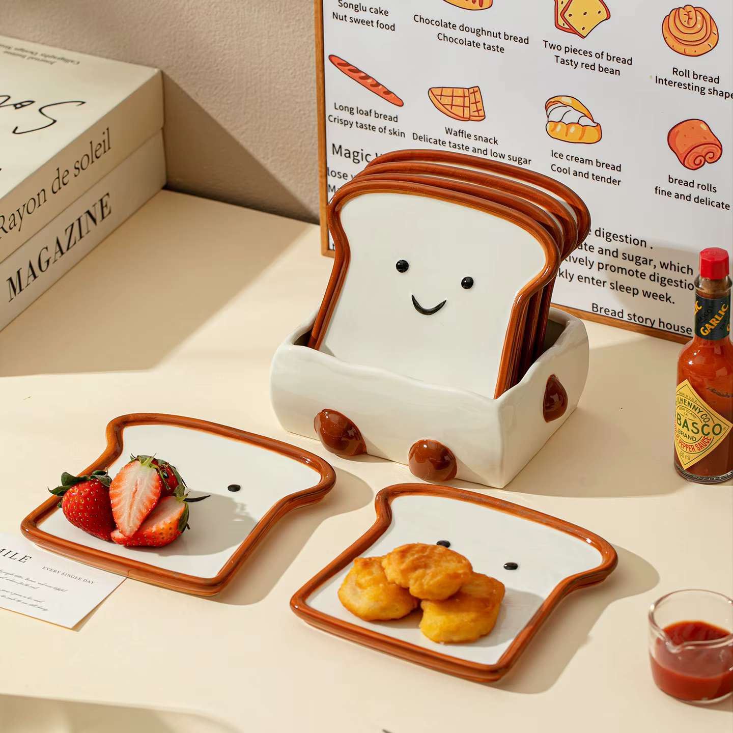 Ensemble de plats décoratifs en céramique pour sauce