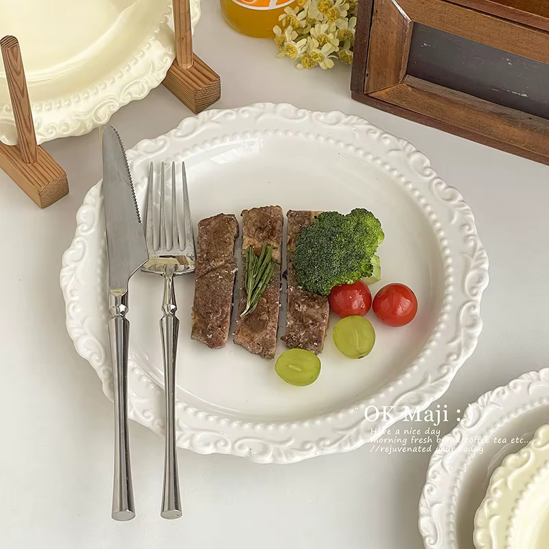 Assiette à manger en Relief haut de gamme