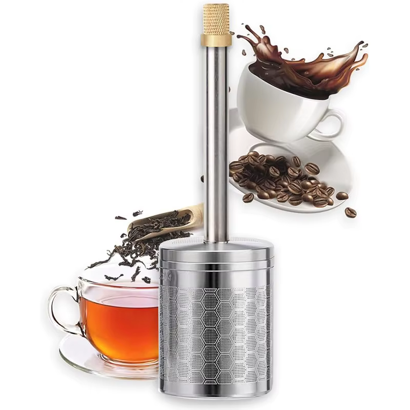 Café Latte thé Portable pressage libération mélangeur outils réutilisable voyage