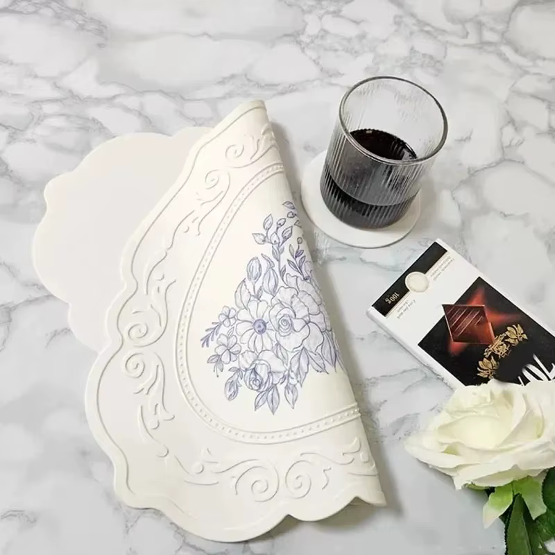 Set de table en silicone style européen rétro