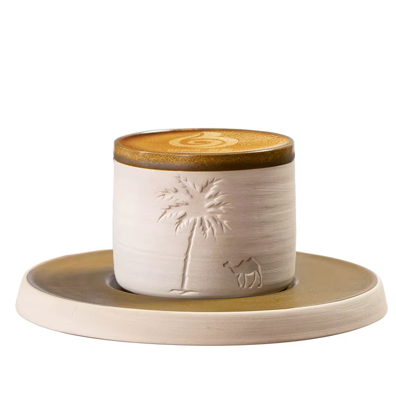 Tasse à expresso en grès du Moyen-Orient