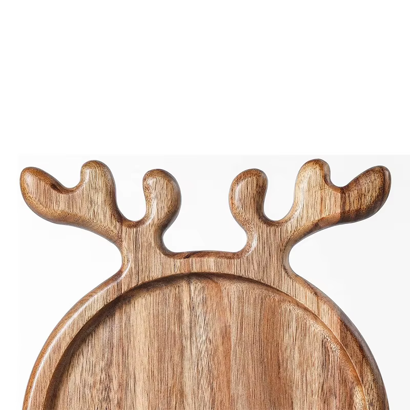Plateau en bois de noël