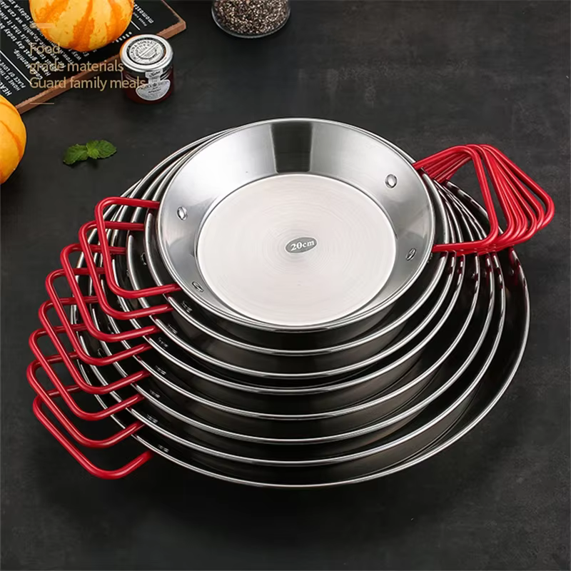 Poêle Paella espagnole de 20-30cm avec poignée