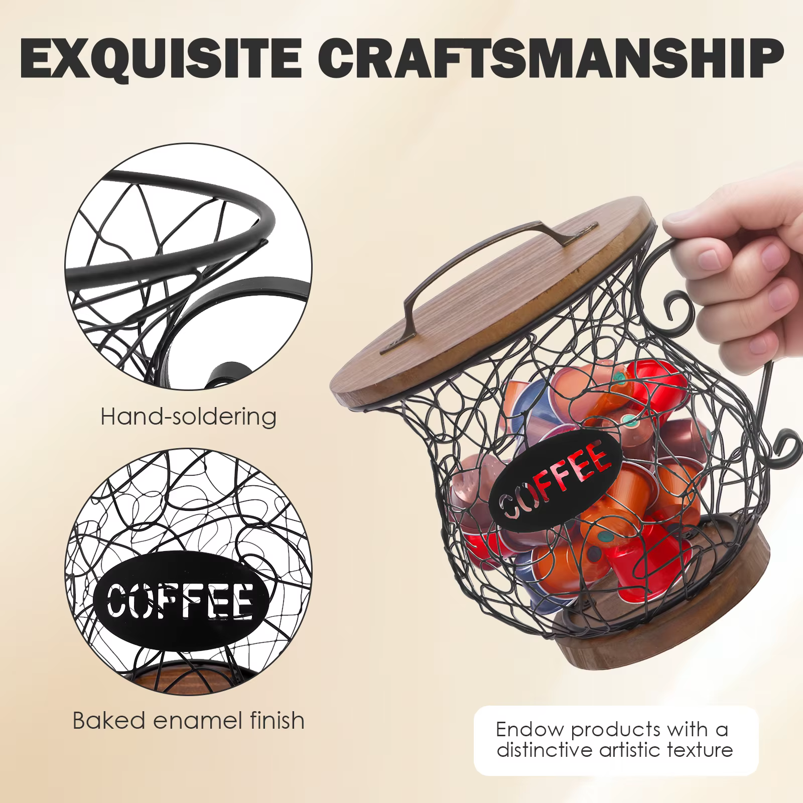 Porte-capsules de café en métal