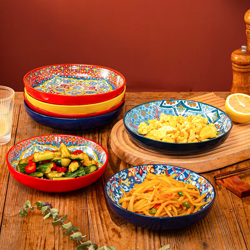 Assiette en céramique de Style bohème